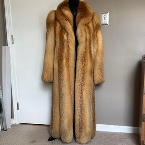 Authentic Red Fox Long Coat
